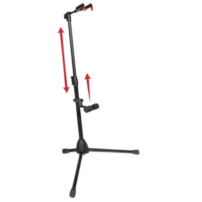 Imagen de Gator Frameworks Soportes colgantes individuales con yugo de autobloqueo que se adapta a la mayoría guitarras eléctricas, acústicas y bajos (GFW GTR 1500)
