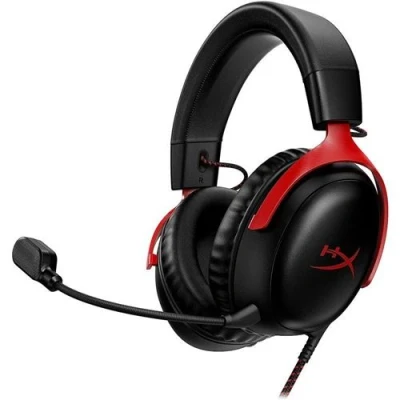 Imagen de Auriculares gaming HyperX Cloud III, Con cable, Audio espacial DTS®, Compatible PS5, XBOX Series X S, Switch, Mac y móviles, Rojo