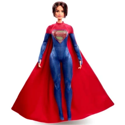 Imagen de Barbie Supergirl, muñeca Coleccionable de la película “Flash con Traje Rojo y Azul Capa (Mattel HGK13)
