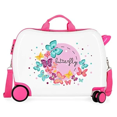 Imagen de Movom Happy Time Maleta Infantil Multicolor 50x38x20 cms Rígida ABS Cierre combinación 34L 2,1Kgs 4 Ruedas Equipaje de Mano