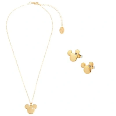 Imagen de Disney Juegos de Joyas para Niña Pulsera Aretes Pendientes Accesorios (Oro Mickey)
