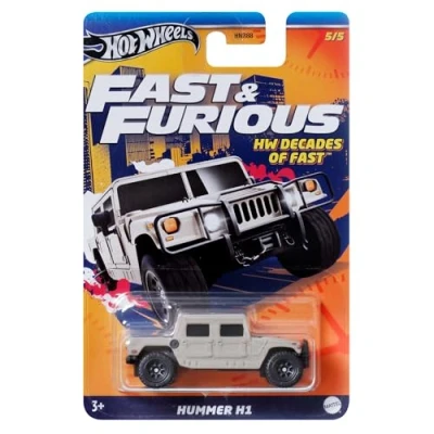 Imagen de Fast and Furious Modelo de Coche Hummer H1 Escala 1/64, Longitud 7 cm, HRW45