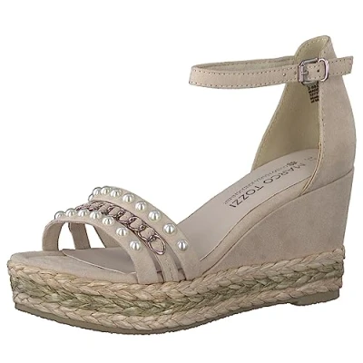 Imagen de Marco Tozzi BY Guido Maria Kretschmer Sandalias de cuña, Mujer, Talla: 39, Powder Zapatos