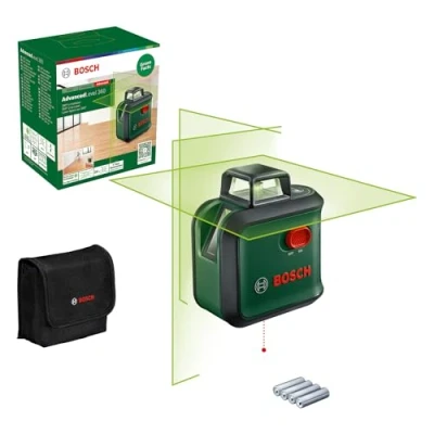 Imagen de Bosch Nivel Láser de líneas cruzadas AdvancedLevel 360 (3 láser, incl. para la alineación por toda estancia, en caja cartón)