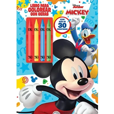 Imagen de Mickey. Libro para colorear Con ceras: pegatinas (Disney. Mickey)