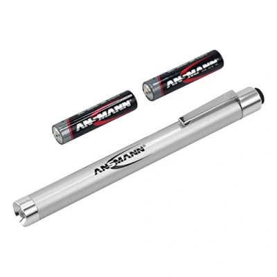 Imagen de Ansmann 1600 0169 Torce da Giardino X15 Led, Argento, 13,4 x 1,3 cm