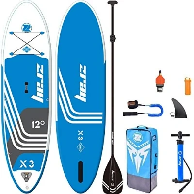 Imagen de Zray X Rider X3 12.0 Sup Board Stand Up Paddle Surf Kayak Sit Remos Correa 365x81x15cm