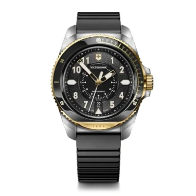 Imagen de Victorinox Journey 1884 Ø 43 mm Reloj de Pulsera Hombre, Swiss Made, Cuarzo analógico, Sumergible hasta 200 m, Caucho, Negro