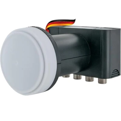 Imagen de SCHWAIGER 296 Quad LNB Low Noise Blockconverter Digital capuchón Accesorios para Antenas parabólicas Multifeed Protección contra la Intemperie Antracita