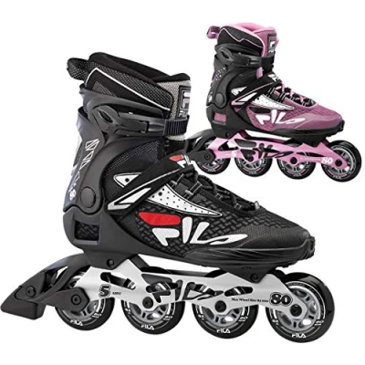 Imagen de FILA SKATES 010619100 Legacy Pro 80 Inline Skate Hombre BLCK/SILV/Red Tamaño 42