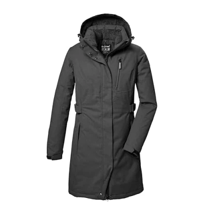 Imagen de killtec Mujer Parka/parka funcional con capucha cremallera KOW 303 WMN PRK, anthrazitmelange, 48, 41815 000
