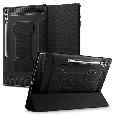 Imagen de Spigen Rugged Armor Pro TPU Book Funda Negro Samsung Galaxy Tab S10 Ultra