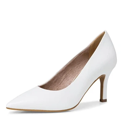 Imagen de Tamaris Damen 1 22434 20, Zapatos de Tacón Mujer, White Leather, 40 EU