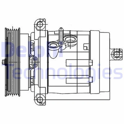 Imagen de Compresor, aire acondicionado DELPHI TSP0155984