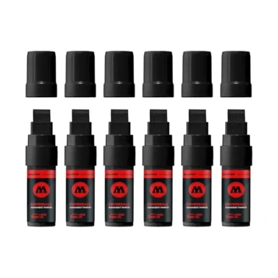 Imagen de Molotow Masterpiece Coversall Rotulador permanente (recargable, 460 PI, 15 mm, 6 unidades), color negro