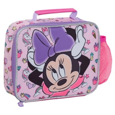 Imagen de Disney Minnie Mouse lonchera con soporte para botellas niñas, térmica