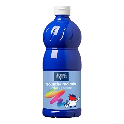Imagen de Lefranc Bourgeois REDIMIX Gouache LIQUIDA, Azul, 1000 ml