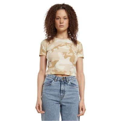 Imagen de Urban Classics Cropped CAMO Camiseta estampada, Mujer, Talla: 3XL, Simplesandcamo
