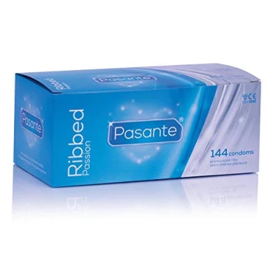 Imagen de Pasante Ribbed Condones Estimulantes 144 Unidades