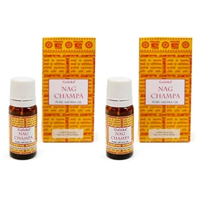 Imagen de Aromasenses. 2 unidades Aceite Esencial Nag Champa Puro Goloka 10 ML (NagChampa)