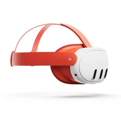 Imagen de correa Meta facial Interface &amp; Head Strap, Interfaz + de cabeza, Para Quest 3, Blood Orange