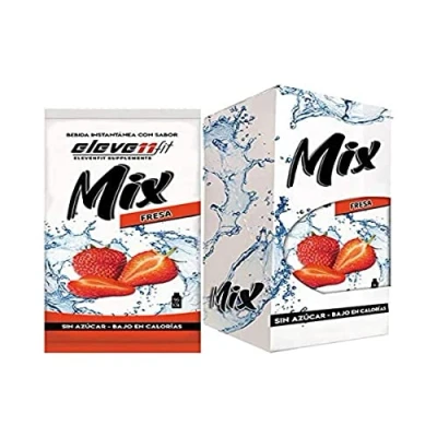 Imagen de Eleven Fit Caja 12 Uds Mix Sabor Fresa Sin Azúcar 100 g