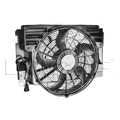 Imagen de NRF 47217 Ventilador de radiador 438 12 400 con bastidor (armazón), Motor sin escobillas unidad control BMW: X5 norauto, oscaro,