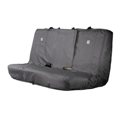 Imagen de Carhartt Interior Seat Covers, Universal Fitted Nylon Duck Full Size Bench Cover, OS, Gravel
