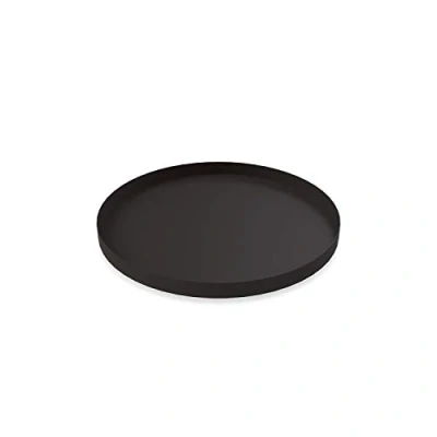 Imagen de Cooee Design HI 012 BK Bandeja circular de acero inoxidable en color negro, dimensiones: 30 x 2 cm