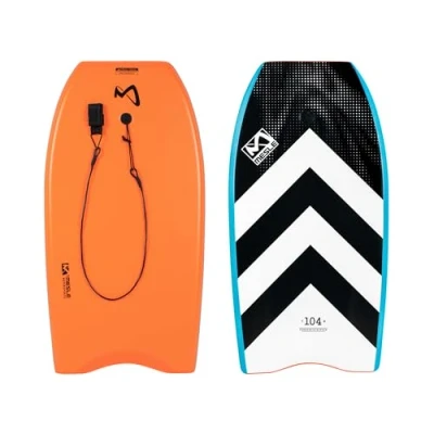 Imagen de Mesle Bodyboard Niños y Adultos Speed Skin con Leash, Principiantes Avanzados, Tabla de Surf para Playa, Mar, Piscina, Natación, Boogie Board