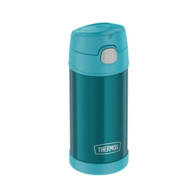 Imagen de THERMOS Kids Funtainer Straw Bottle 0,35 l, termo para niños de acero inoxidable, con pajita, frío 12 horas, absolutamente hermético, escuela, guardería, pausa