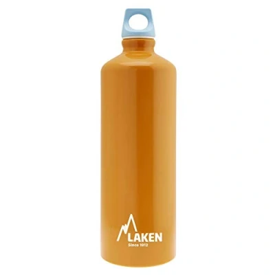 Imagen de LAKEN Futura Botella de Agua, Cantimplora Aluminio Boca Estrecha 1L, Naranja