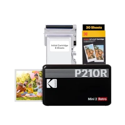 Imagen de KODAK Impresora Fotográfica Mini 2 Retro P210RB60 Negro