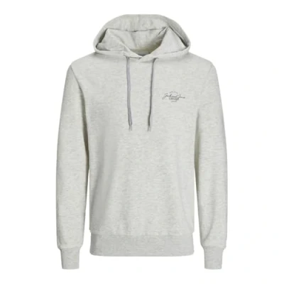 Imagen de JACK &amp; JONES Jjferris Sudadera con Capucha, Blanco Jaspeado/Estampado: pequeño, S para Hombre