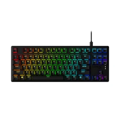Imagen de HyperX Alloy Origins Core Teclado mecánico para Juegos PBT Teclas Tenkeyless TKL Blue Switch Clicky LED RGB Retroiluminación Playstation Xbox con Licencia PC, PS5, PS4, Series XS,