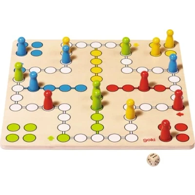 Imagen de GOKI Juego de Parchís, Basic, Multicolor (56710)