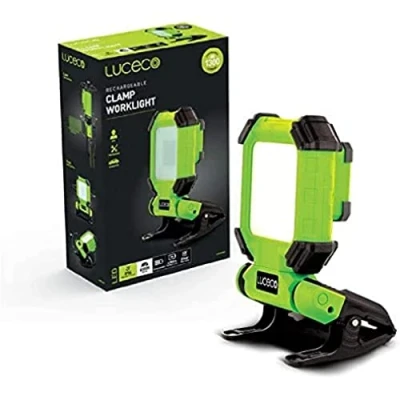 Imagen de Luceco Luz de Trabajo Recargable, Foco LED 15W, Lámpara Portátil IP54 Impermeable, Literna para la Reparación Automóviles, Pesca, Camping