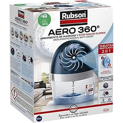Imagen de Deshumidificador rubson aero 360º + pastilla recambio gratis 189x118x241 mm