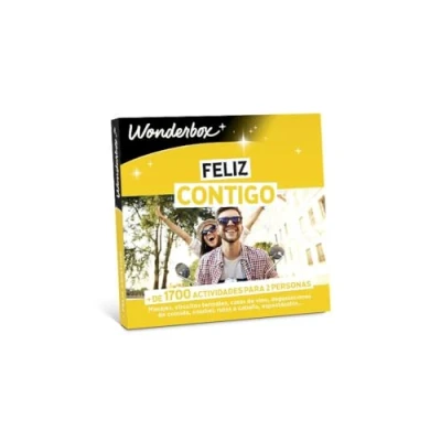 Imagen de Wonderbox Caja Regalo Feliz contigo 1 Actividad a Elegir: degustación o de Bienestar Aventura Ideas Mujer Hombre