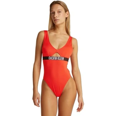 Imagen de Calvin Klein Swimwear Bañador, Mujer, Talla: Small, Flaming chili