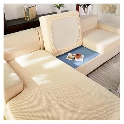 Imagen de Funda de cojín Asiento Sofá 4/3/2/1 Asiento, Alta Elasticidad, Floral/Terciopelo Protector Fundas para Sofás Chaise Longue ( Color : #3 , Size 1 seat