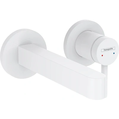 Imagen de hansgrohe Finoris Grifo monomando de lavabo empotrado con caño 16,8 cm, blanco mate, 76051700