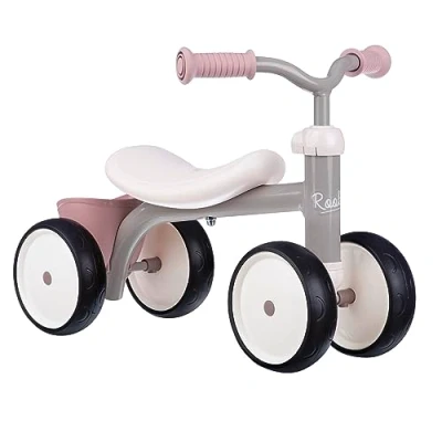 Imagen de Smoby, Correpasillos Rookie Rosa, 4 Ruedas Silenciosas, Estructura de Metal, Compartimento Trasero, A Partir 1 Año, 7600721405