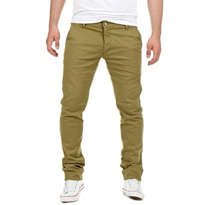 Imagen de Yazubi Chino Hose Herren Dustin Pantalón para Hombres de YZB Jeans Chinojeans Algodón, Verde (Dusky Green 4R170517), W32/L34