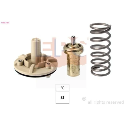 Imagen de EPS 1.880.745S Termostato, refrigerante 83 Made in Italy OE Equivalent sin junta VOLKSWAGEN: Golf 6, 5, Scirocco III, SEAT: Leon II Hatchback