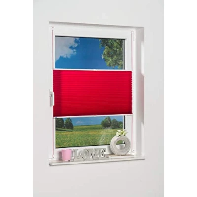 Imagen de Khome Estor Plisado Klemmfix, Poliéster, Fucsia, B70 x H210 cm