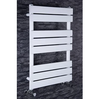 Imagen de WarmeHaus Toallero calefactor de pantalla plana Radiador Escalera Rad 800 x 500mm Baño Calefacción central Blanco