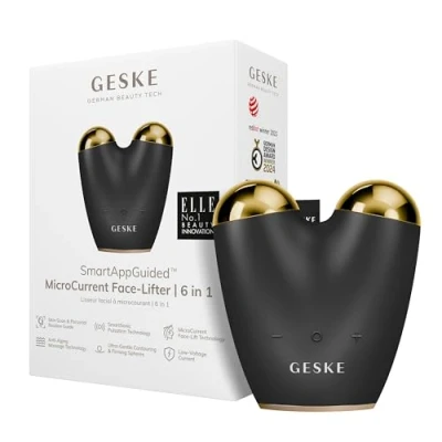 Imagen de GESKE SmartAppGuided™ MicroCorriente Face Lifter 6 en 1 Lifting facial Cuidado de la piel Dispositivo antienvejecimiento Microcorrientes contra las arrugas
