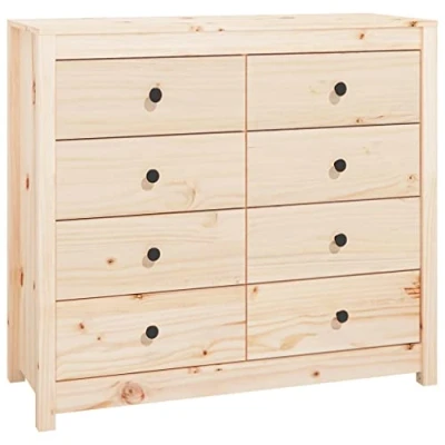 Imagen de vidaXL Armario Auxiliar Mueble Aparador Cajones Cómoda Almacenamiento Sala de Estar Salón Baño Entrada Cocina Madera Maciza Pino