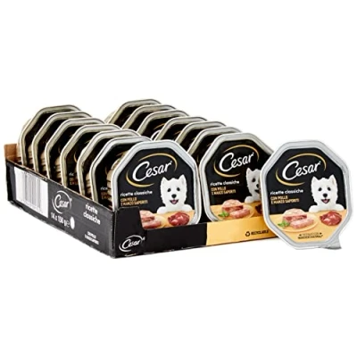 Imagen de Cesar® Recetas Clásicos clásicas de Comida para Perros Paté 150 gr 14 bandejas